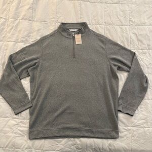 Peter Millar Crown Sweater Fleece Quarter-Zip | Men’s XL | Gale Gray | New
